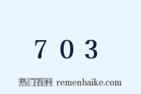 703是什么意思的图片